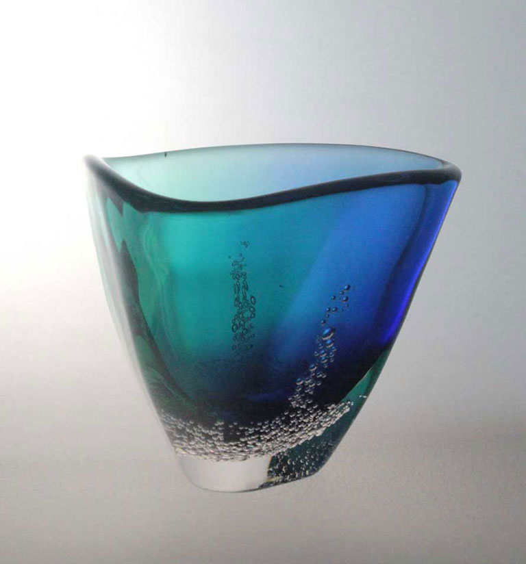 Blodgett Glass: Triangle Bowl | Rendezvous Gallery