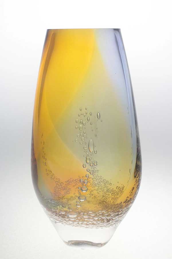 Teardrop Small Mouth Vase by Blodgett Glass | Rendezvous Gallery