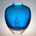Flat Closed Mouth Vase by Blodgett Glass