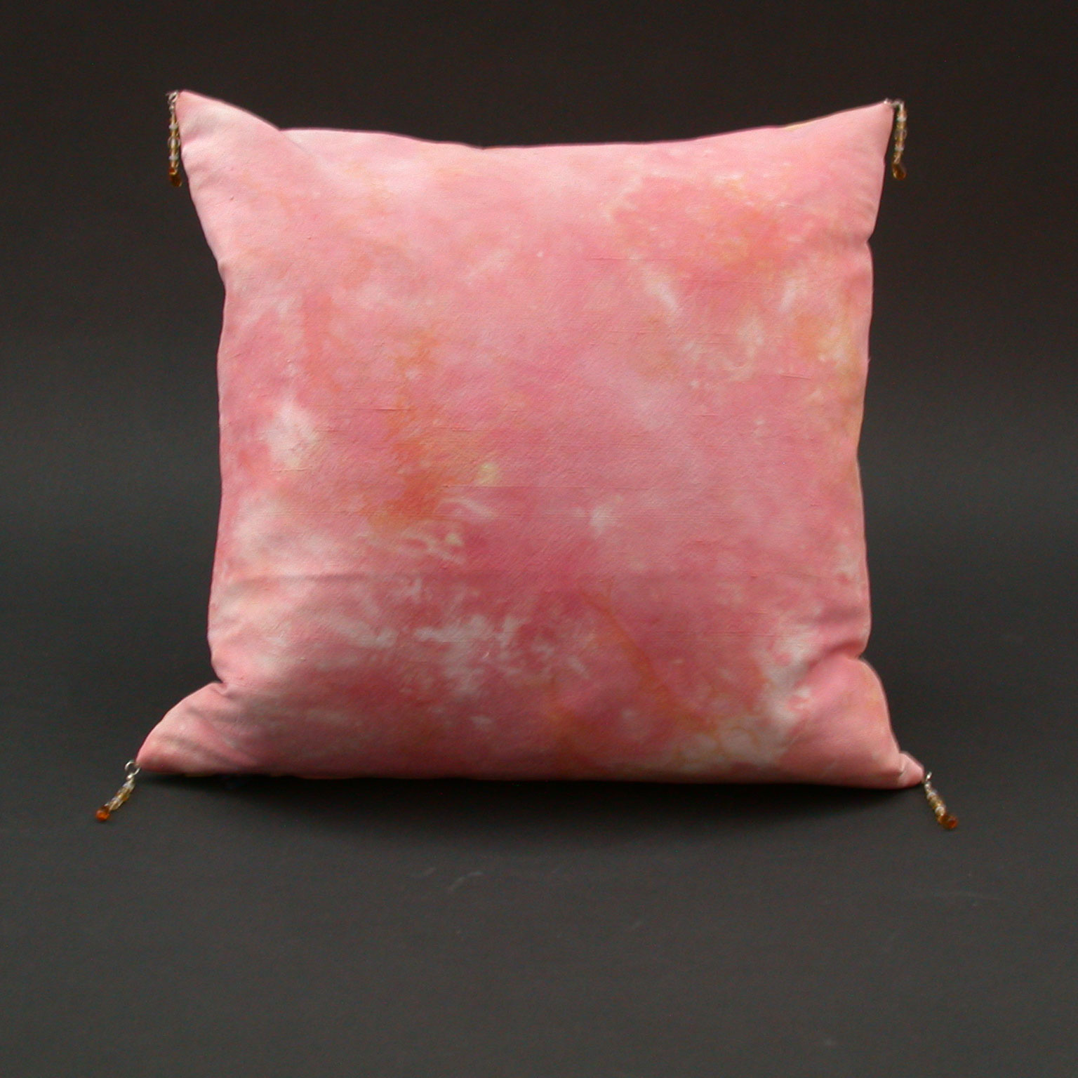 Karen Burton: Hand-Painted Dupioni Silk Pillow | Rendezvous Gallery