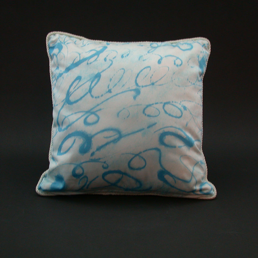 Karen Burton: Hand-Painted  Cotton Pillow | Rendezvous Gallery