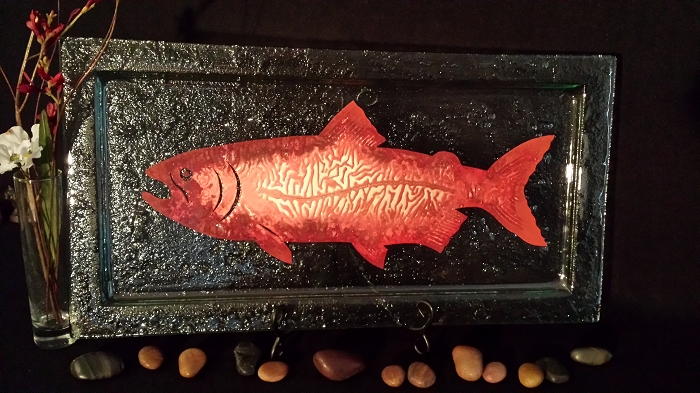 Salmon Platter by Charlton Glassworks | Rendezvous Gallery