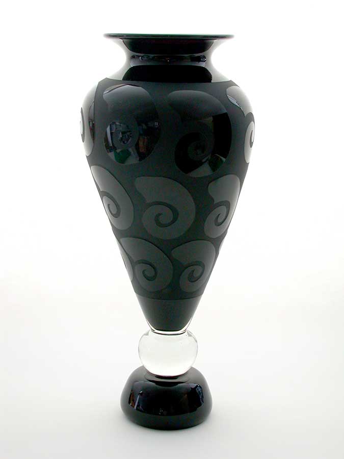 Correia Art Glass: Footed Vase | Rendezvous Gallery