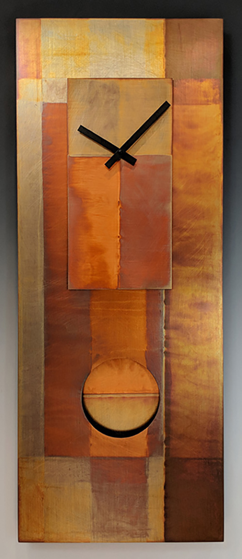 Leonie Lacouette: Copper Pendulum Wall Clock | Rendezvous Gallery