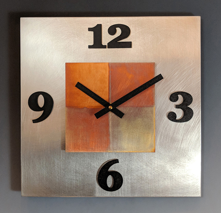 Leonie Lacouette: Kitchen Steel Wall Clock | Rendezvous Gallery