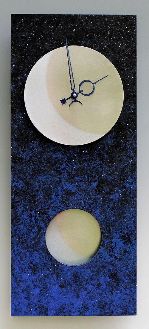 Leonie Lacouette: Moon at Midnight Pendulum Wall Clock | Rendezvous Gallery