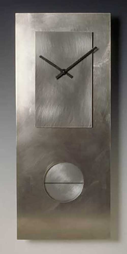 Leonie Lacouette: Stainless Steel Pendulum Wall Clock | Rendezvous Gallery