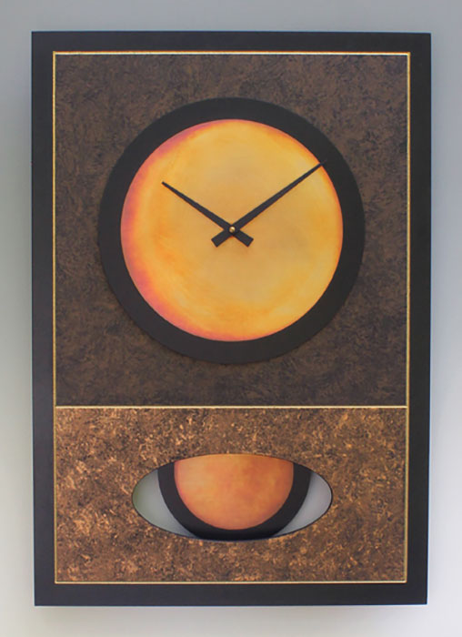 Leonie Lacouette: Walid (Brown) Pendulum Wall Clock | Rendezvous Gallery