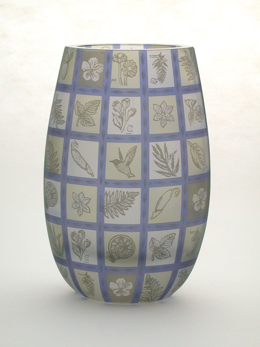 Penelope Wurr: Botanical Oval Vase | Rendezvous Gallery