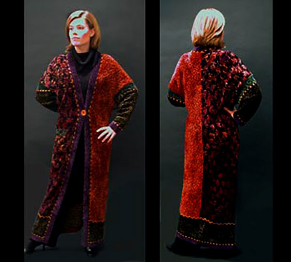 Robin Bergman: Chenille Tapestry Coat | Rendezvous Gallery
