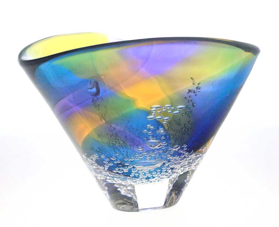 Blodgett Glass: Triangle Bowl | Rendezvous Gallery