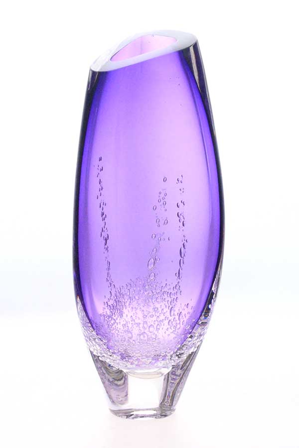 Blodgett Glass: Large Triangular Vase | Rendezvous Gallery