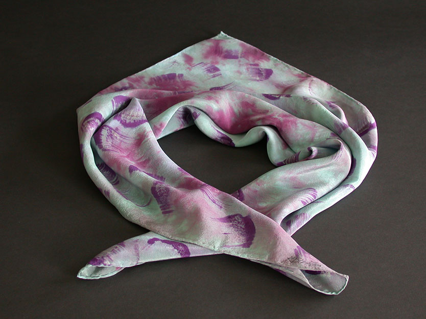 Karen Burton: Hand-Painted Silk Scarf | Rendezvous Gallery
