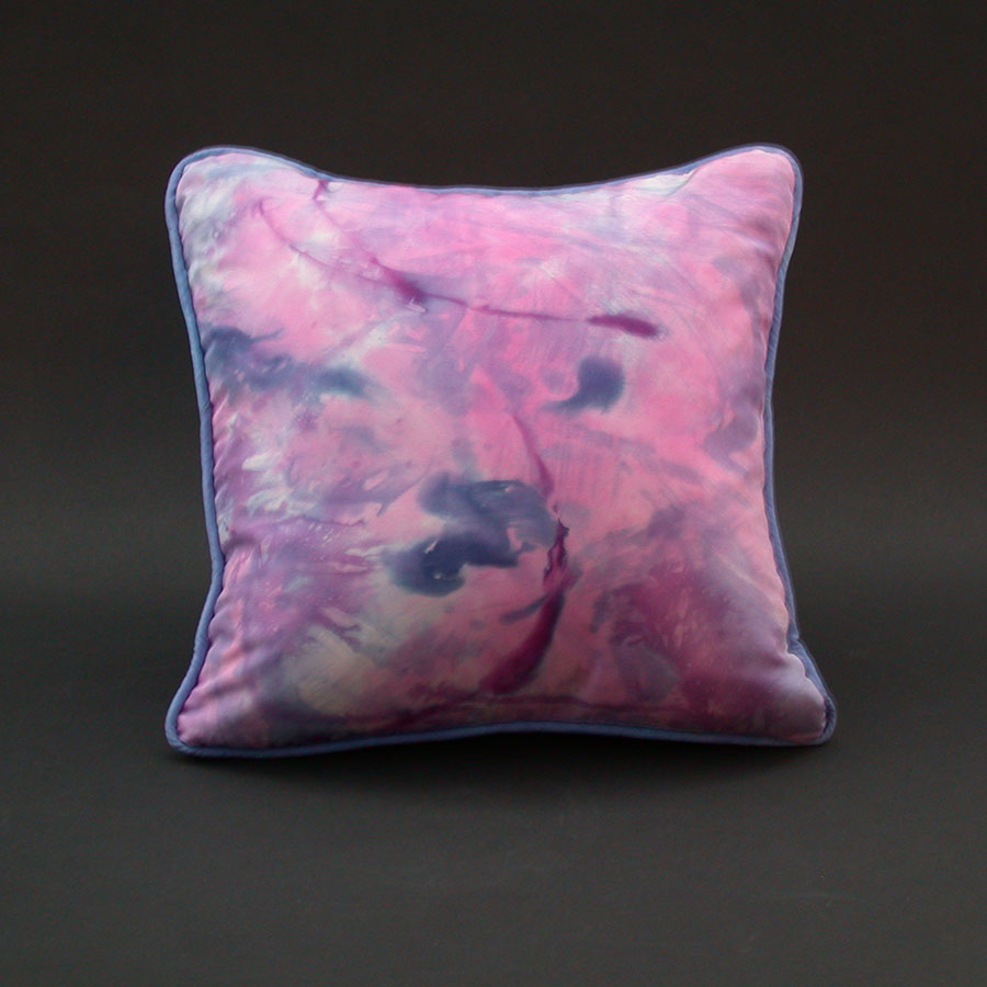 Karen Burton: Hand-Painted  Silk Pillow | Rendezvous Gallery