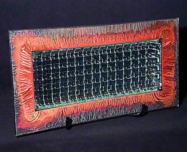 Fused Weave Platter by Charlton Glassworks | Rendezvous Gallery