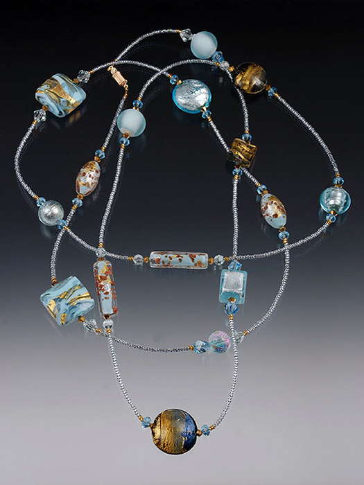 Bess Heitner: Venetian Glass Rope Necklace | Rendezvous Gallery