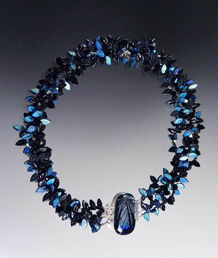 Bess Heitner: Vintage Glass, Sterling & Venetian Glass Necklace | Rendezvous Gallery