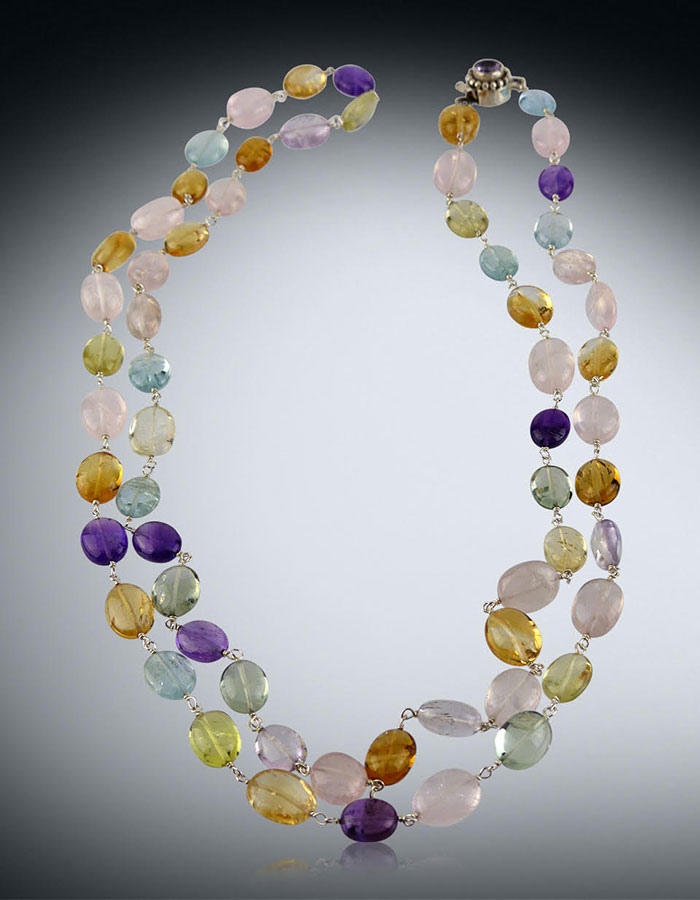 Bess Heitner: Gemstone Wirewrap Necklace | Rendezvous Gallery