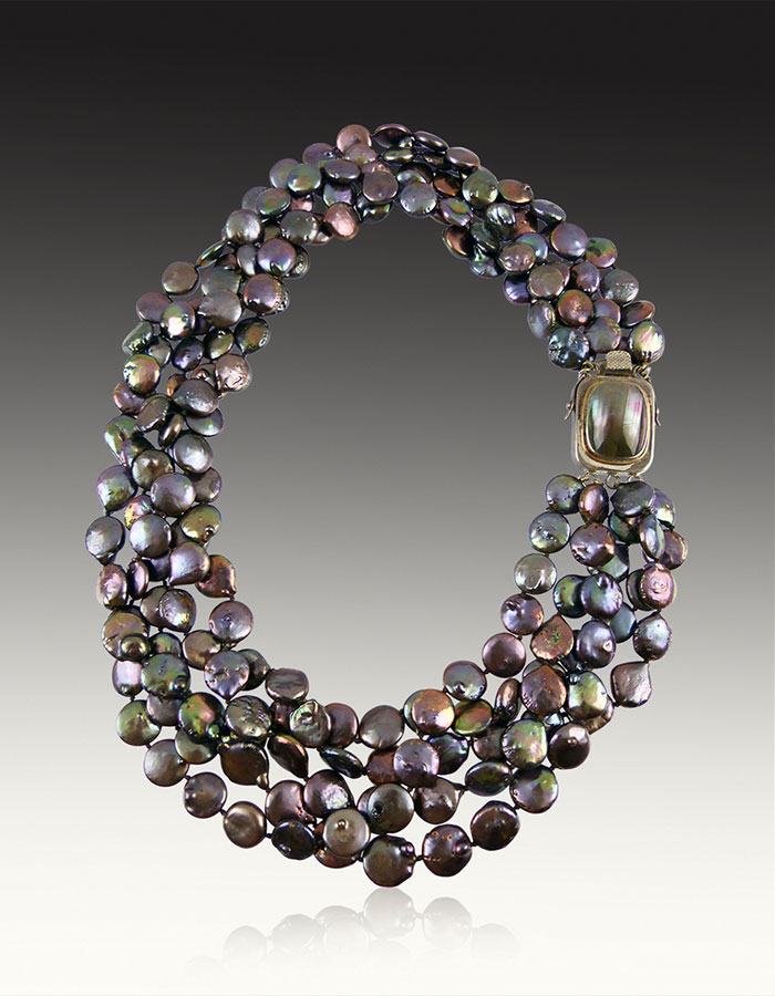 Bess Heitner: Freshwater Coin & Mabe Pearl Necklace | Rendezvous Gallery