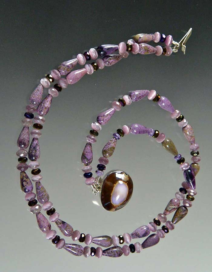 Bess Heitner: Charoite Necklace | Rendezvous Gallery