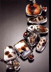 Amy Kahn Russell agate, hessonite and drusy bracelet