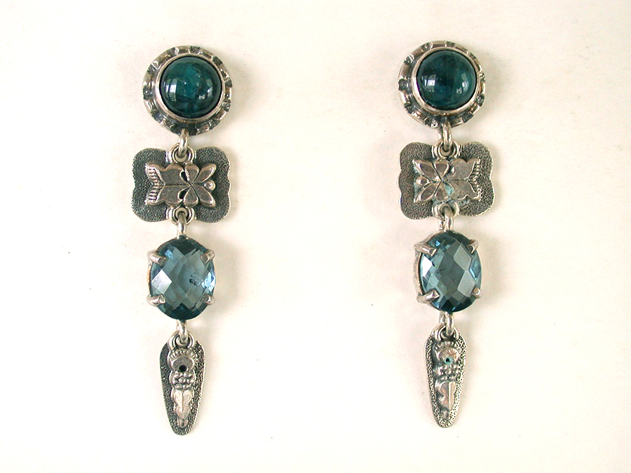 Amy Kahn Russell Online Trunk Show: Apatite & Quartz Post Earrings | Rendezvous Gallery