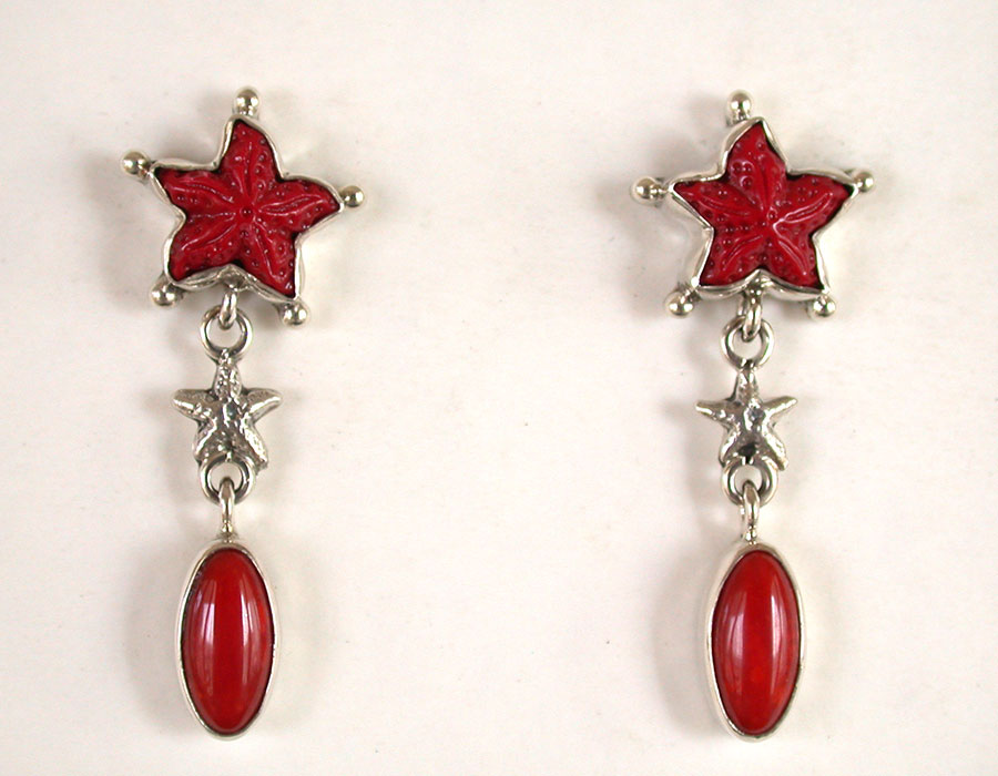 Amy Kahn Russell Online Trunk Show: Apple Coral Post Earrings | Rendezvous Gallery