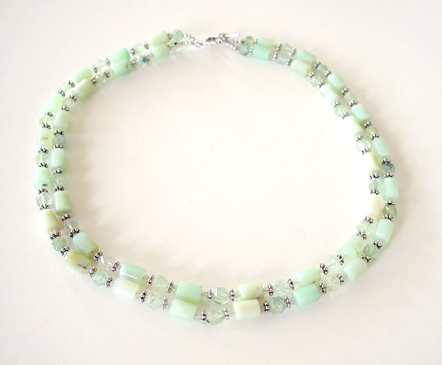 Amy Kahn Russell Online Trunk Show: Prehnite & Agate Necklace | Rendezvous Gallery