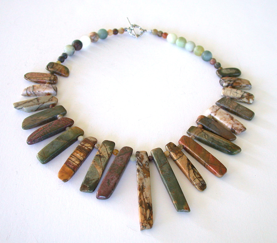 Amy Kahn Russell Online Trunk Show: Jasper & Agate Necklace | Rendezvous Gallery