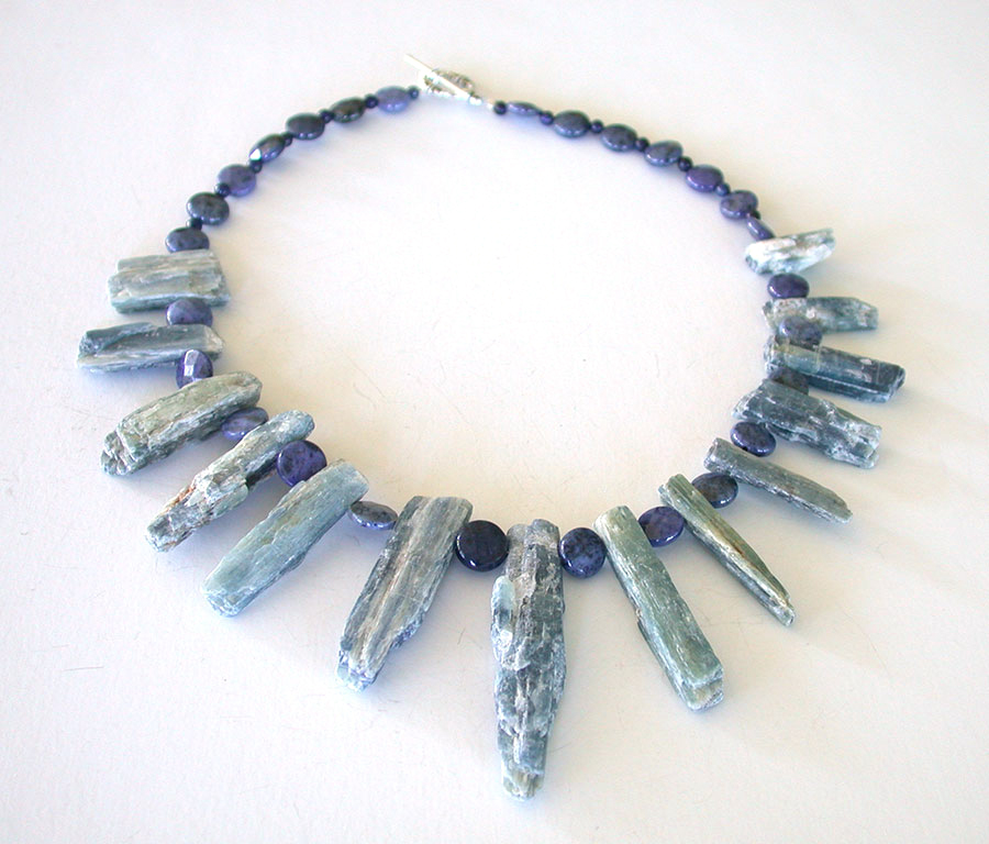 Amy Kahn Russell Online Trunk Show: Kyanite & Lapis Lazuli Necklace | Rendezvous Gallery
