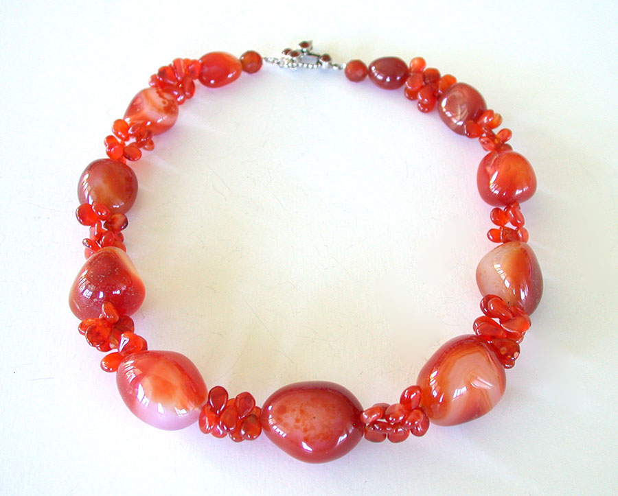 Amy Kahn Russell Online Trunk Show: Carnelian & Agate Necklace | Rendezvous Gallery