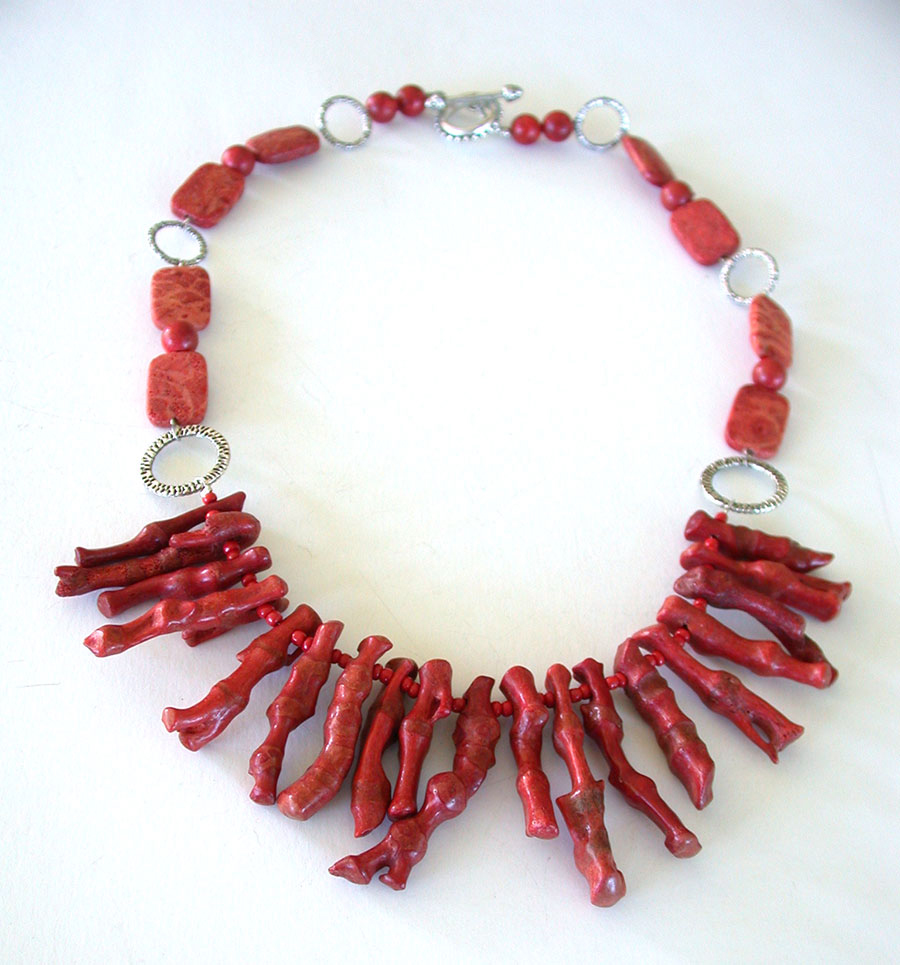 Amy Kahn Russell Online Trunk Show: Sponge Coral Necklace | Rendezvous Gallery