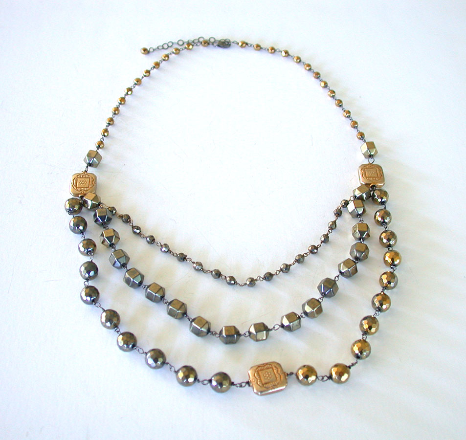 Amy Kahn Russell Online Trunk Show: Hematite & Rhodium-Plated Sterling Silver Necklace | Rendezvous Gallery