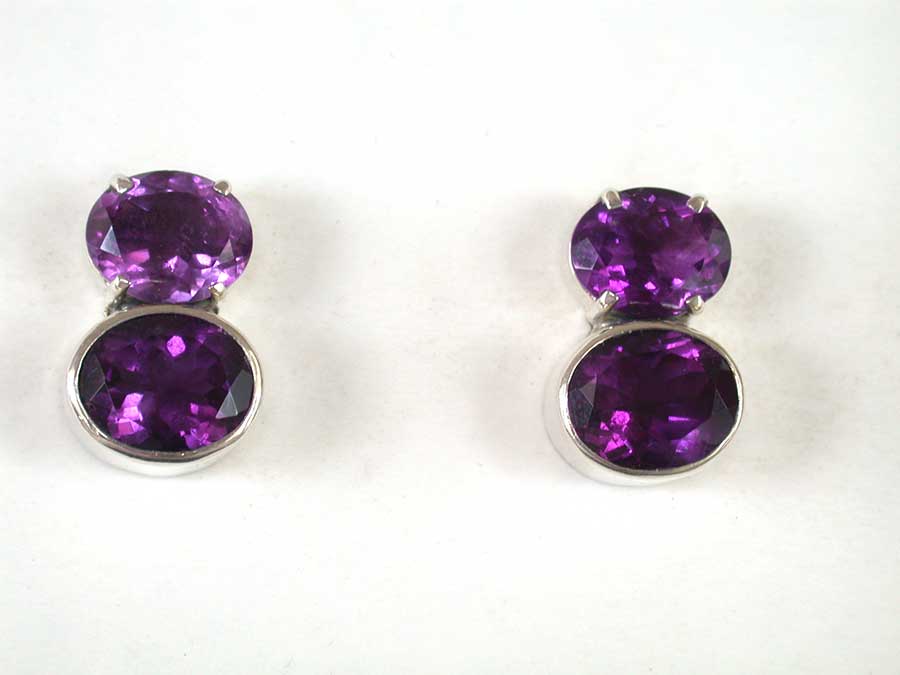 Amy Kahn Russell Online Trunk Show: Amethyst Post Earrings | Rendezvous Gallery
