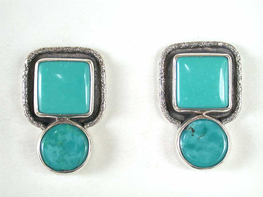 Amy Kahn Russell Online Trunk Show: Turquoise Clip Earrings | Rendezvous Gallery