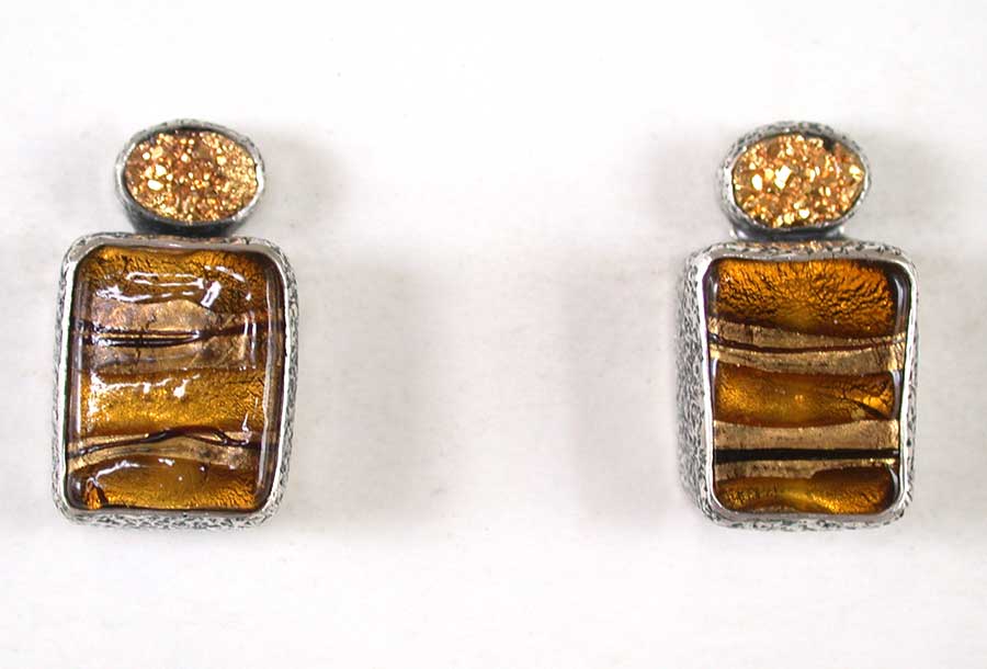Amy Kahn Russell Online Trunk Show: Drusy & Hand Made Glass Post Earrings | Rendezvous Gallery