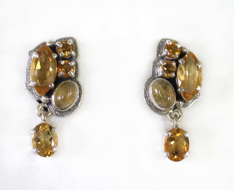 Amy Kahn Russell Online Trunk Show: Citrine Clip Earrings | Rendezvous Gallery