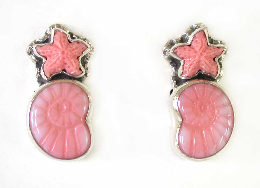 Amy Kahn Russell Online Trunk Show: Vintage Glass and Coral Clip Earrings | Rendezvous Gallery
