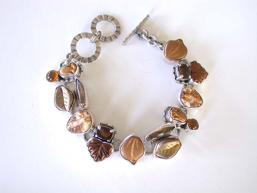 Amy Kahn Russell Online Trunk Show: Cognac Topaz, Glass and Hessonite Bracelet | Rendezvous Gallery