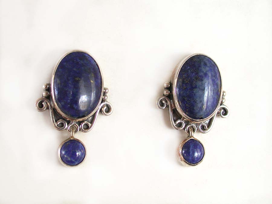 Amy Kahn Russell Online Trunk Show: Lapis Lazuli Post Earrings | Rendezvous Gallery