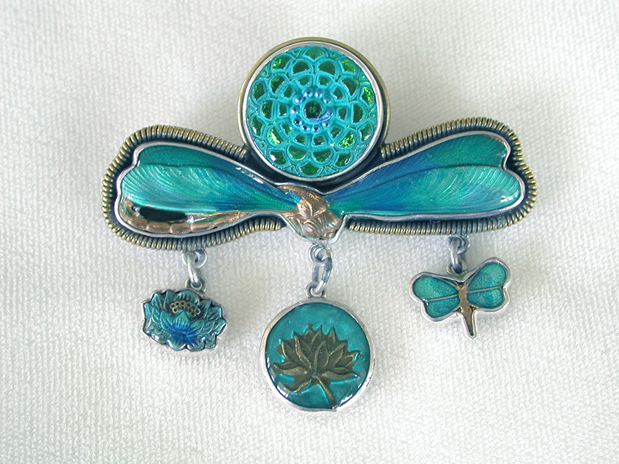 Amy Kahn Russell Online Trunk Show: Czech Glass and Hand Painted Enamel Pin/Pendant | Rendezvous Gallery