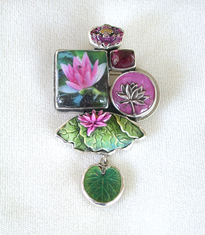 Amy Kahn Russell Online Trunk Show: Quartz, Hand Made Tile and Hand Painted Enamel Pin/Pendant | Rendezvous Gallery