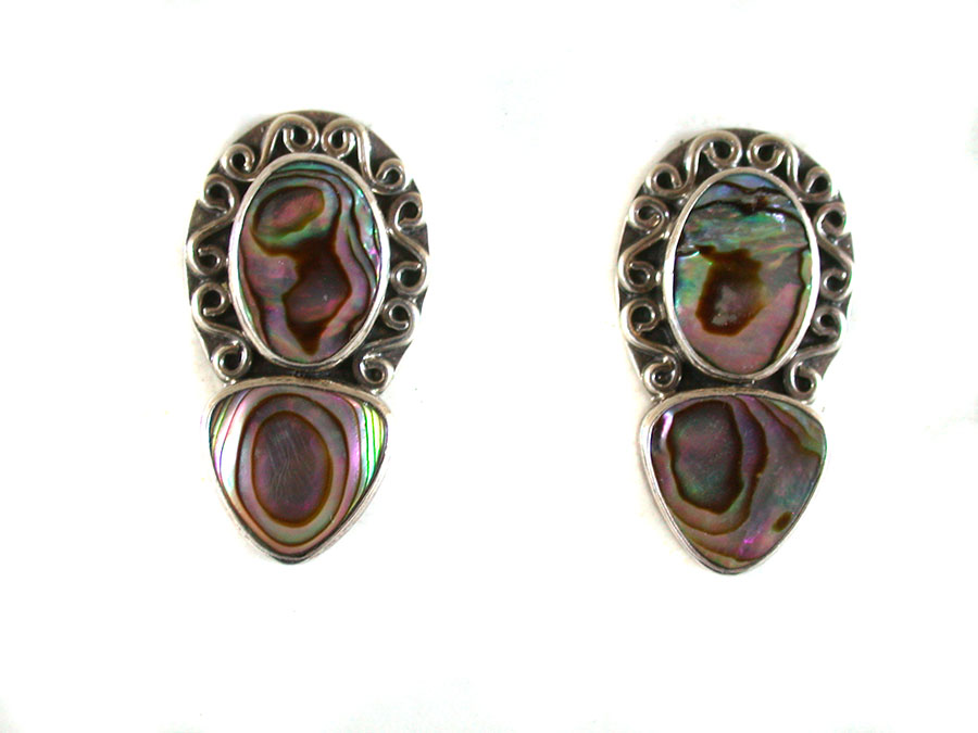 Amy Kahn Russell Online Trunk Show: Abalone Clip Earrings | Rendezvous Gallery