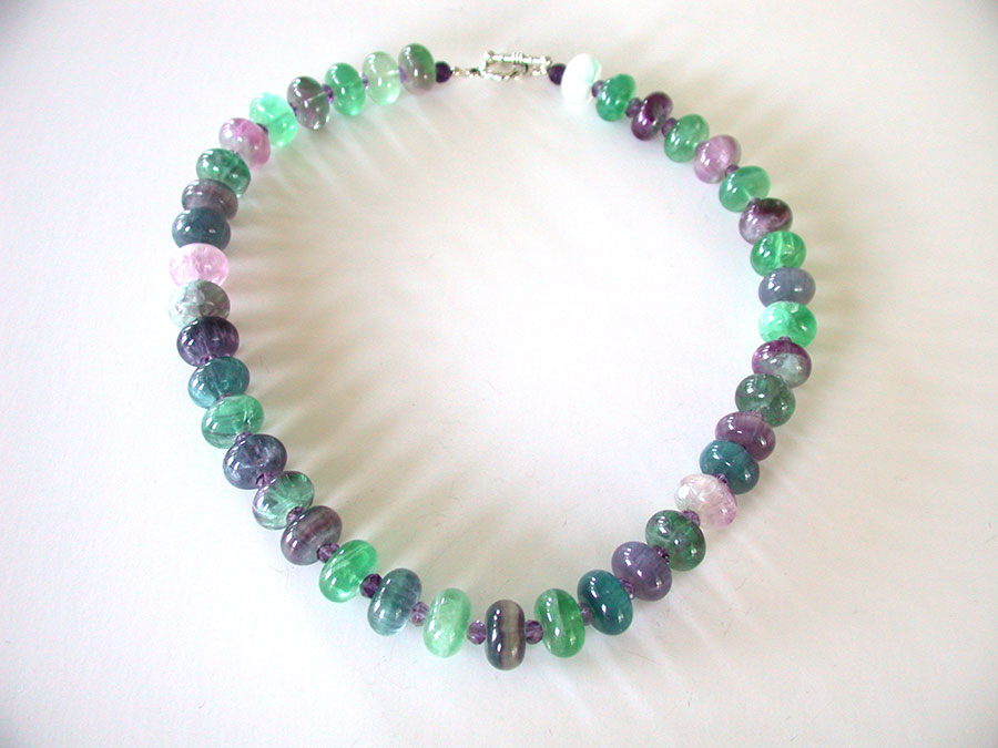 Amy Kahn Russell Online Trunk Show: Fluorite and Amethyst Necklace | Rendezvous Gallery