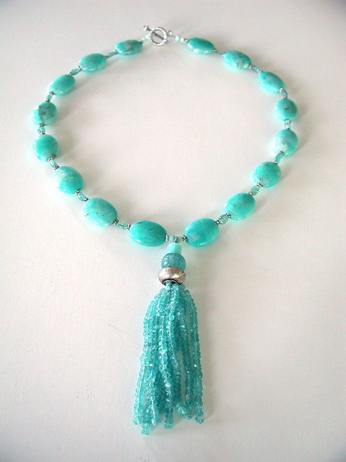 Amy Kahn Russell Online Trunk Show: Amazonite and Apatite Necklace | Rendezvous Gallery