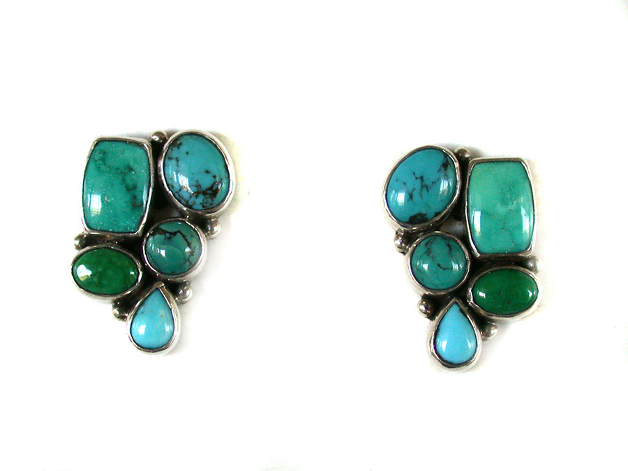 Amy Kahn Russell Online Trunk Show: Turquoise Post Earrings | Rendezvous Gallery