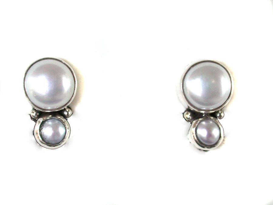 Amy Kahn Russell Online Trunk Show: Freshwater Pearl Clip Earrings | Rendezvous Gallery