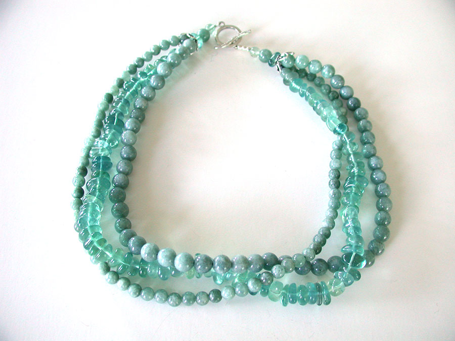 Amy Kahn Russell Online Trunk Show: Aventurine and Fluorite Necklace | Rendezvous Gallery