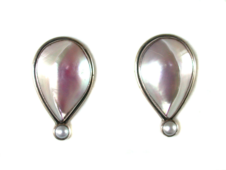 Amy Kahn Russell Online Trunk Show: Shell Pearl and Freshwater Pearl Post Earrings | Rendezvous Gallery