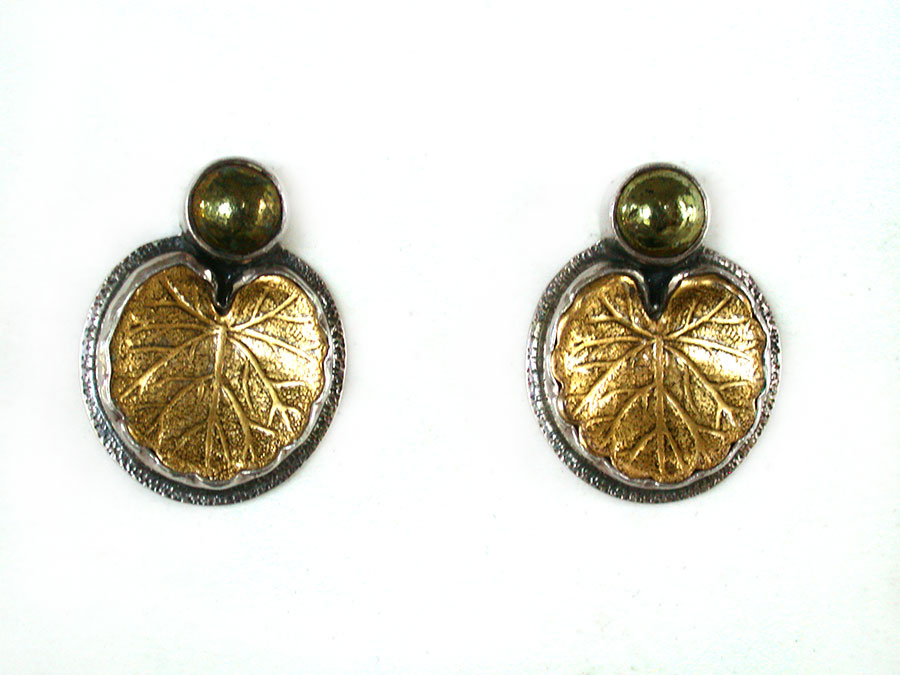 Amy Kahn Russell Online Trunk Show: Chalco Pyrite and Brass Clip Earrings | Rendezvous Gallery